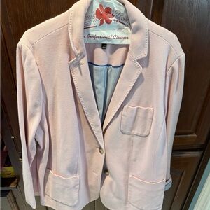 Talbots Aberdeen Women's Light Pink Blazer  Classic Single-Breasted Blazer 22wp